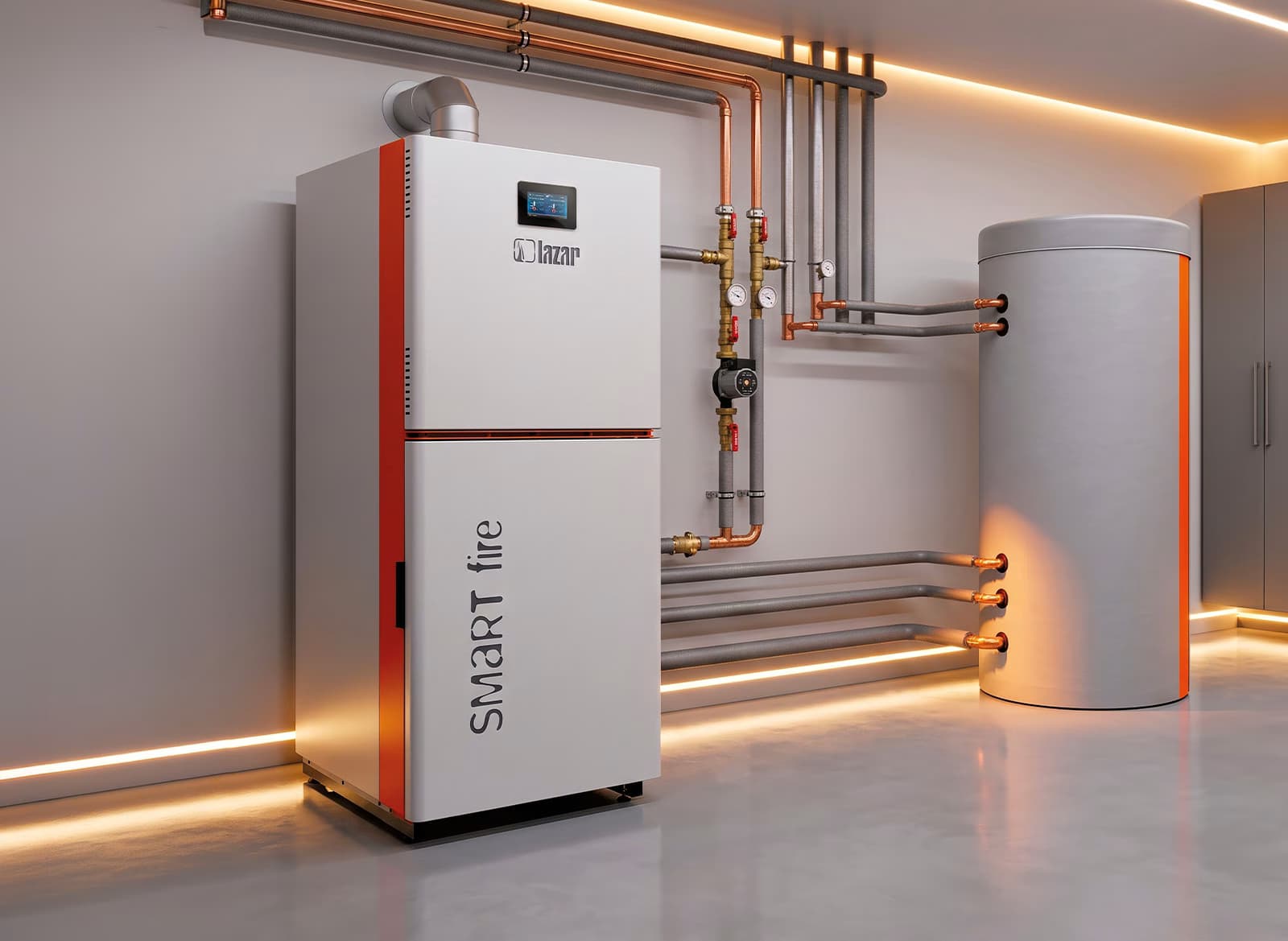 SMARTFIRE EC T — wizualizacja producenta w kotłowni