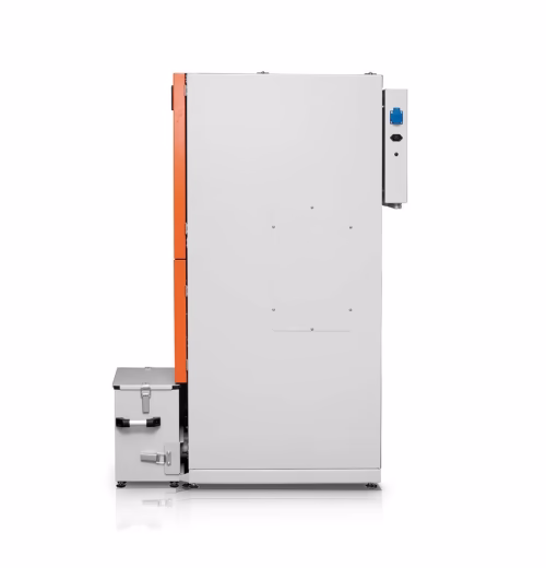 Kocioł Lazar SMARTFIRE 11/130 na pellet - widok boczny