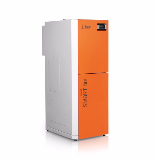 Kocioł Lazar SMARTFIRE 11/130 - zasobnik pelletu 130 l na górze